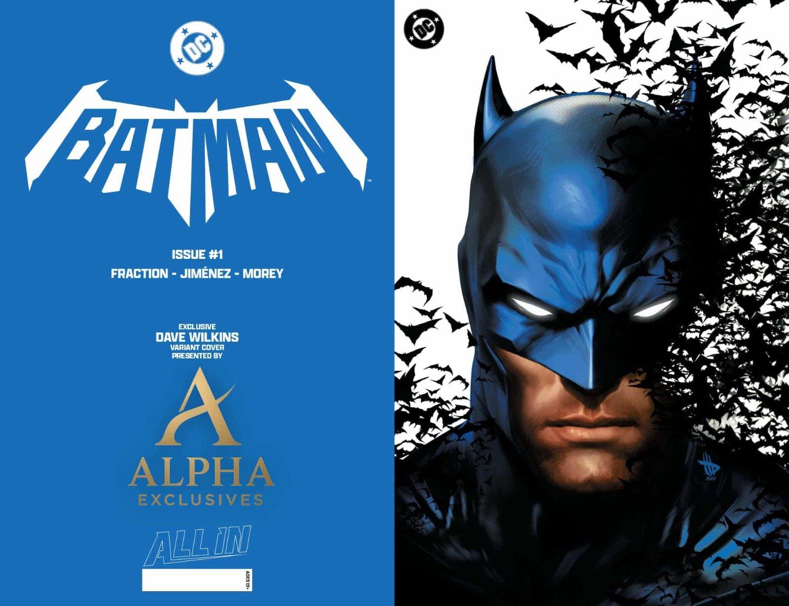 Batman #1 Virgin- Dave Wilkins - Darquerwun Collectibles shared excl. Pre-order